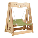 Hamaca Cat Swing De Madera, Cómoda, Transpirable Y Estable