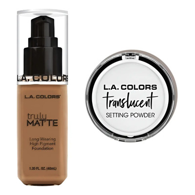 Maquillaje Liquido Tono 61 Y Polvo Translucido L.a. Colors | Envío gratis