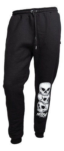 Pantalon Jogging Hitch Cripta Calavera Craneo Esqueleto Rock