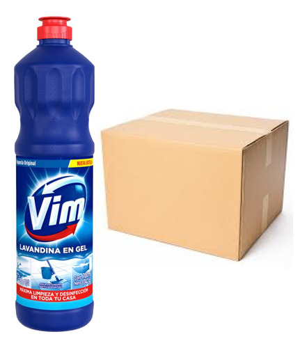 Vim Lavandina En Gel Aroma Original 700ml X 12 Unidad