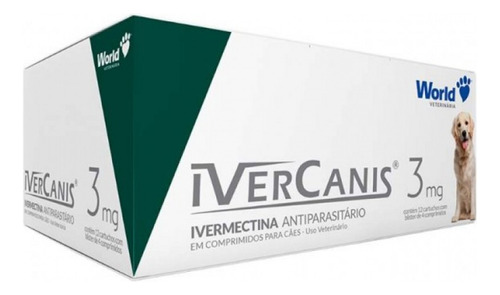 Ivercanis 3mg Display Ivermectina Pulga/carrapatos 12x4 Comp