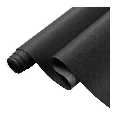 Tela Vinipiel 1.40m X 10m Para Tapizar Muebles Salas Color Negro Diseño De La Tela Liso