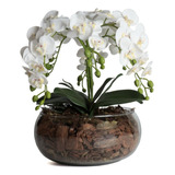 Flor Artificial Para Centro De Mesa Orquídea Super Realista