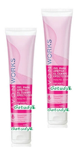 Set De 2 Gel Para Afeitar El Cuerpo De Avon