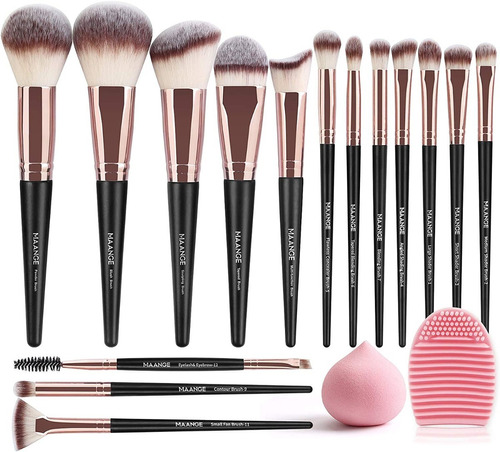 Brochas De Maquillaje Profesional 15 Piezas Para Maquillaje