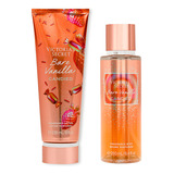 Victoria's Secret Set Crema Y Mist Bare Vanilla Candied Volumen De La Unidad 250 Fl Oz