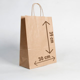 Bolsas De Papel Madera Kraft 30x39 Kp5 Pack X100 U