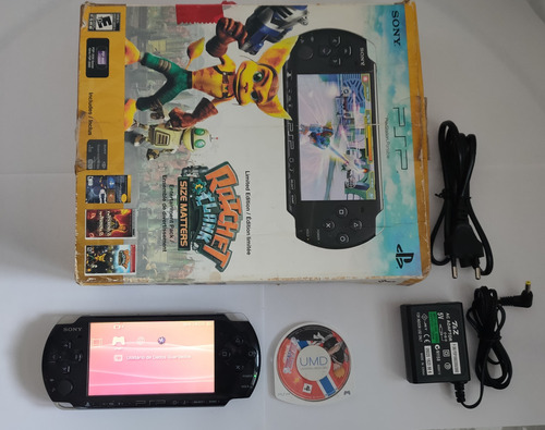 Sony Psp 3000 / 3001 Na Caixa Ratchet E Clank Funcionando 