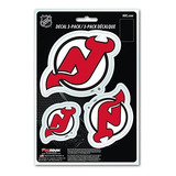 Pegatinas Equipo Nhl New Jersey Devils, 3 Unidades - Rojo