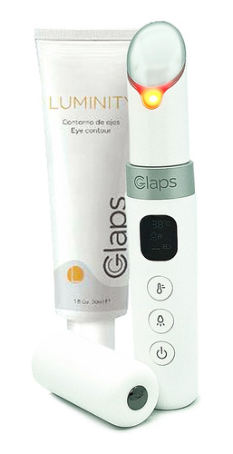 Masajeador Ojos Termico Antiage Leds Vibra + Producto Glaps