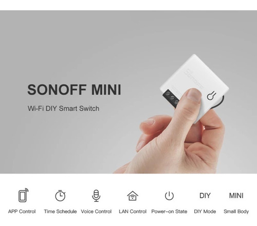 Domotica Switch Sonoff Mini Maneja Tus Aparatos Por Internet