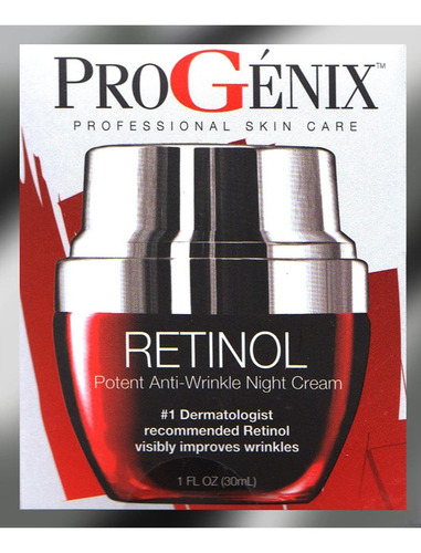 Retinol De Progenix,potente Crema Antiarrugas, Importado Usa