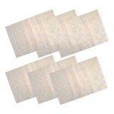 Pack De 6 Individuales De Vinilo Calado Flexible Beige 