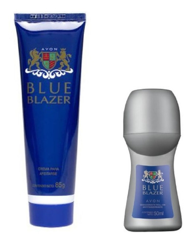 Blue Blazer Crema Para Afeitar + Des. Bolilla Avon Set X 2