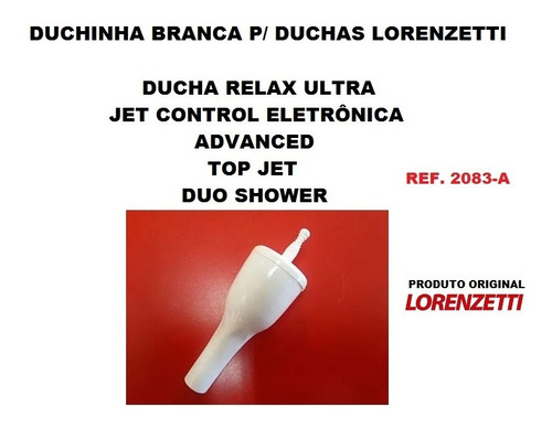 Chuveirinho P/ Ducha Relax Ultra Ref. 2083-a Cor Branca