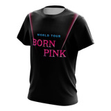 Playera Sublimada Blackpink Born Pink Negro