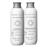  Kit Anticaspa Malbec: Shampoo 250ml + Condicionador 250ml