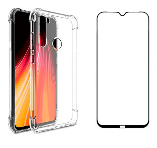 Capa Anti Impacto + Película Frontal Tela Toda Para Xiaomi