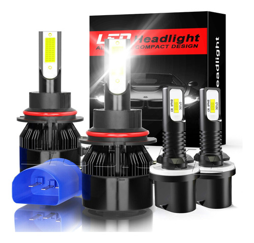 9007 Kit De Faros Led 16000lm Para 1999-05 Pontiac Grand Am