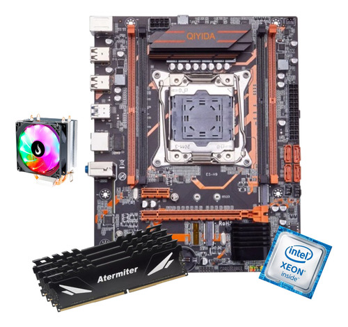 Kit Gamer Placa Mãe E5-h9 X99 Intel Xeon E5 2620 V4 128gb Co