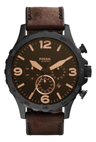 Reloj Pulsera  Fossil Jr1487 Del Dial Negro
