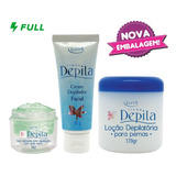 Creme Depilador Facial + Pernas + Gel Calmante Pós Depilação