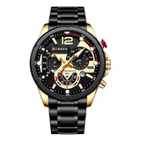 Fengyu Curren Fashion Luminous Dial Chronograph Relógio