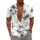 Camisa Hawaiana Con Estampado Floral Para Hombre