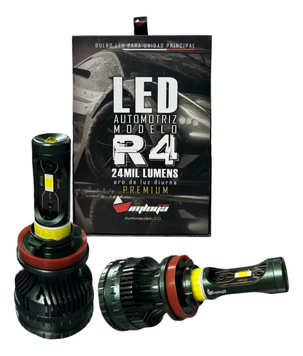 Kit De Led R4 - H11 Premium 24,000 Lumenes Aro De Luz Diurna
