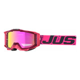 Antiparra Motocross Visor Extra Solid Leopard Pink Just1