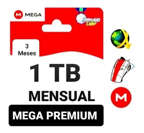 Mega Premium 1tb 1024 Gb 90 Días Envió Inmediato.