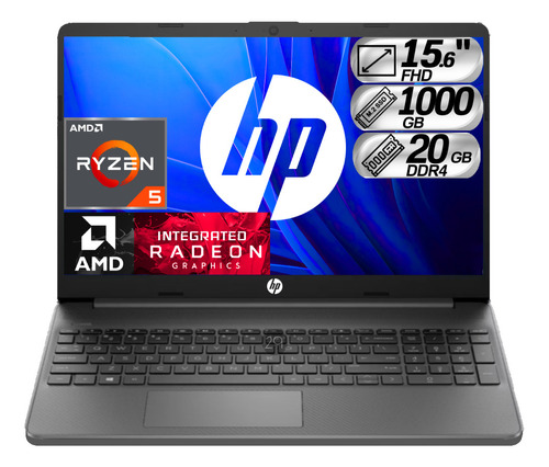 Computador Portatil Hp Ryzen 5 20gb Ram 1tera Ssd Disco Win