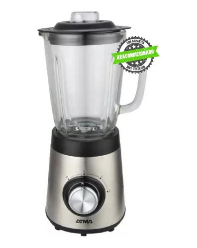 Licuadora Atma Li8450ap 1.5lts Acero Inox.  Jarra De Vidrio 