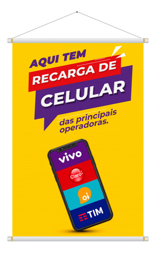 Recarga Celular R$20 De Crédito Claro Tim Oi Vivo Pré-pago