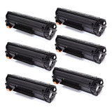 Kit 6x Toner Compatível C/ Hp Ce285a 85a P1102w M1132