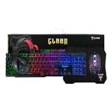 Combo Gamer - Mouse Teclado Headset Mousepad - Clanm Jungle