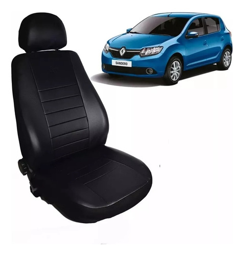 Funda Cubre Asiento Cuero Pu Renault Sandero 16/- 1/3 2/3