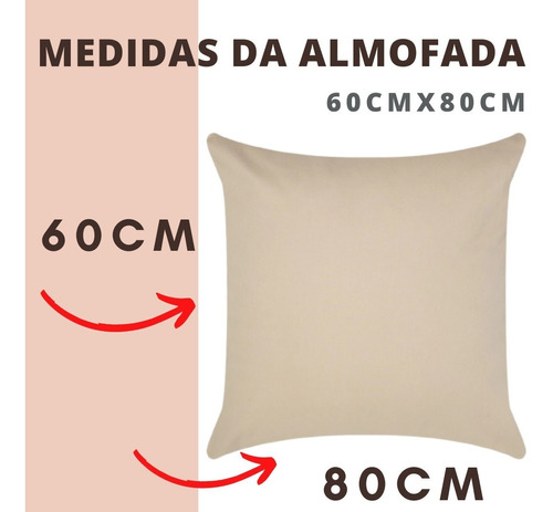 Almofada Grande Para Poltrona Sofá Cama Cores Natal 80x60