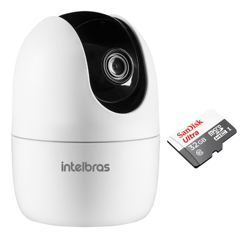 Câmera Interna Im4 Wi-fi Fullhd 360° Intelbras + Micro Sd