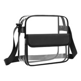 Tz Universal Clear Tote Bag Crossbody Bandolera Cierre De