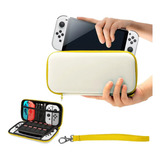 Estuche Para Nintendo Switch Oled Consola Impermeable Viaje Color Amarillo