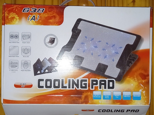 Base Con Cooler Para Notebook/laptop Hasta 17 Pulgadas