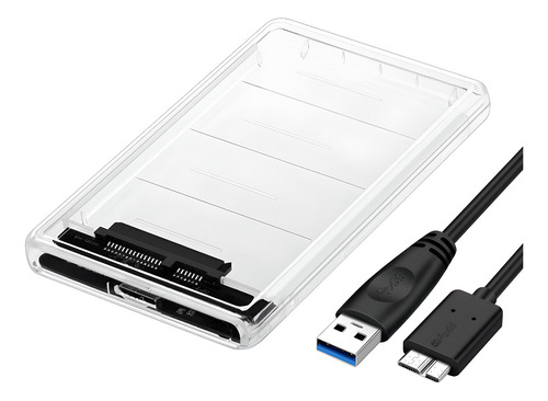 Cofre Transparente Disco Duro Sata2.5 Usb3.0