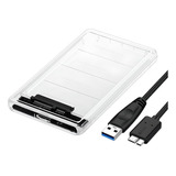 Cofre Transparente Disco Duro Sata2.5 Usb3.0