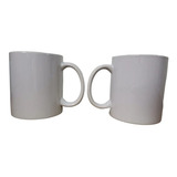 Pocillo Básico Cafe Desayuno Mug Blanco Cerámica Sublimación