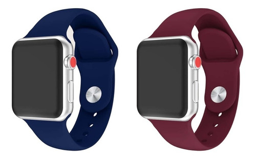 Pack 2 Correas Silicona Colores Para Reloj Apple Iwatch