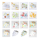 Babero Para Bebe Bandana 5-pack Algodon Suaves Absorventes