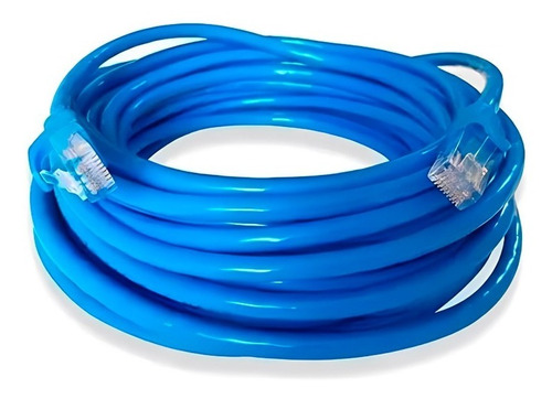 Cable Rj45 Patch Cord Cat6 10 Metro Certificado Azul