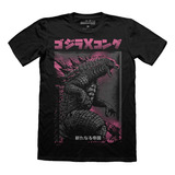 Playera Pink Godzilla X Kong Gojira 
