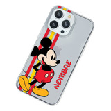 Funda Para iPhone Mickey Mouse Personalizada Nombre